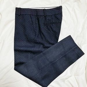 Ann Taylor Wool Blend Ankle Polka Dot Dress Pant